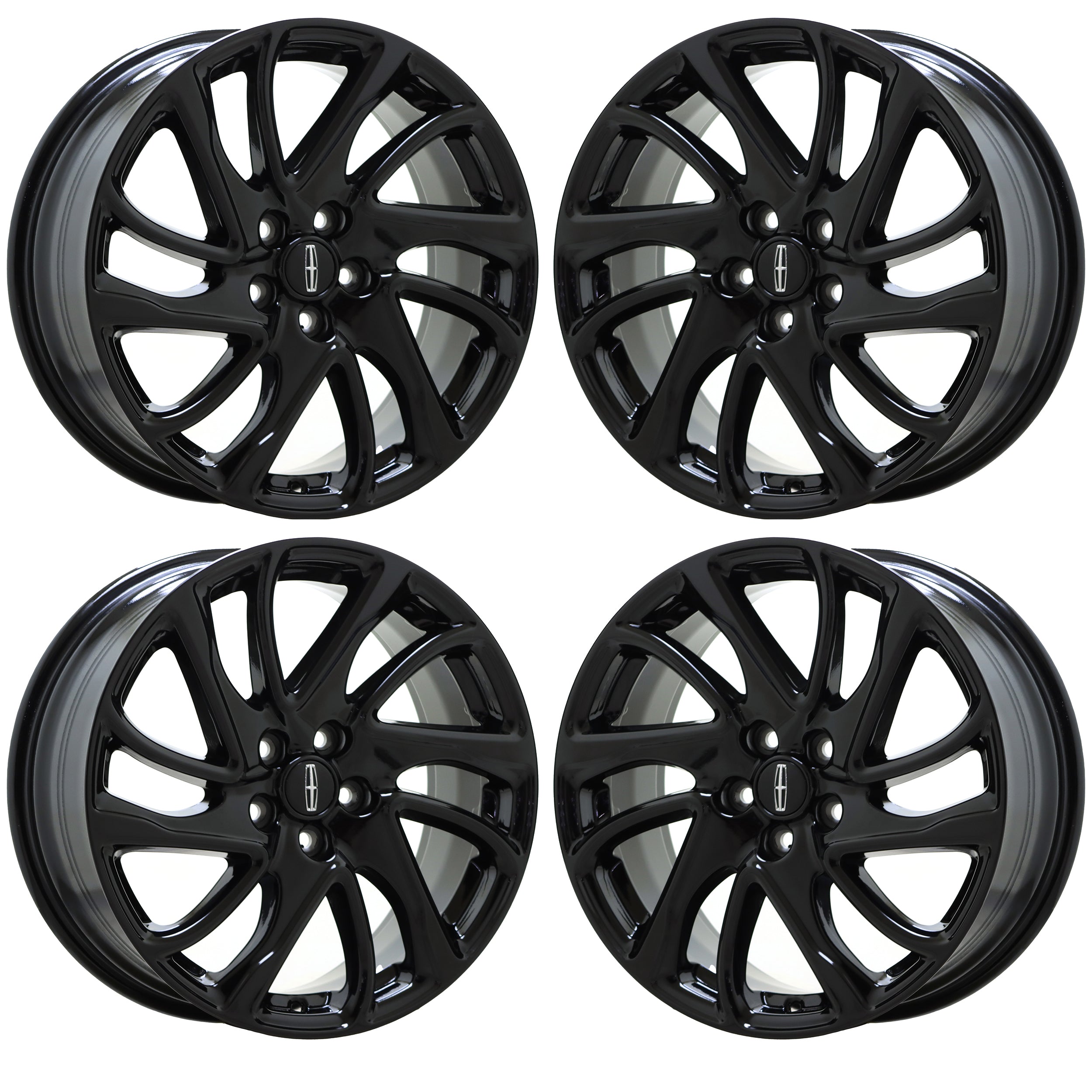 18" Lincoln Corsair Gloss Black wheels rims Factory OEM 10247